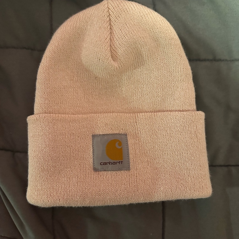 Carhartt Beige Knit Beanie